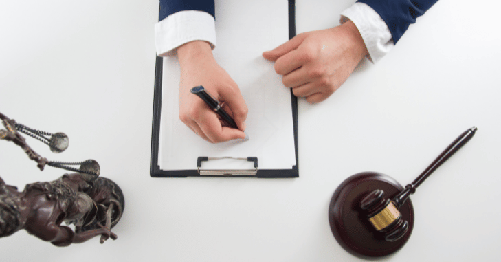 Close-up of a lasting power of attorney document