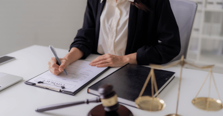 Solicitor advising an older client in their home