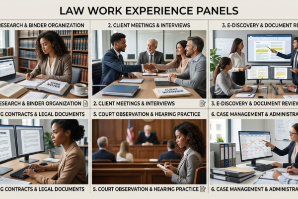 The Importance of Law Work Experience: Building Practical Knowledge, Courtroom Exposure, Professional Ethics, and Long-Term Career Readiness