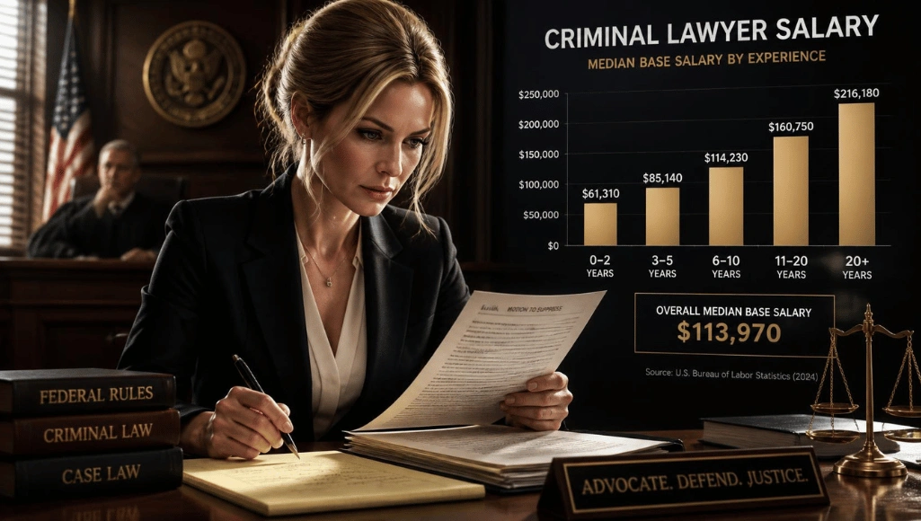 Criminal Lawyer Salary UK 2026: Pay in England and Wales, Defence Solicitors, CPS Prosecutors and Barrister Earnings